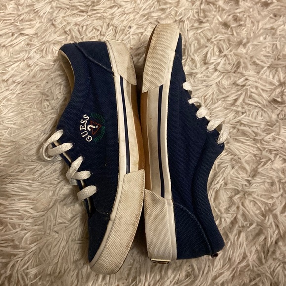 Vintage Guess Sneakers - Navy Blue + White - Picture 1 of 10
